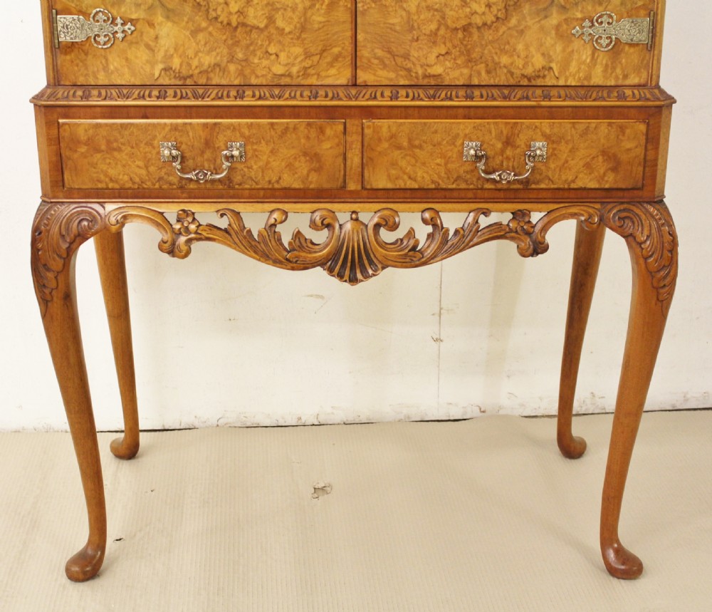 Burr Walnut Cocktail Cabinet View VII