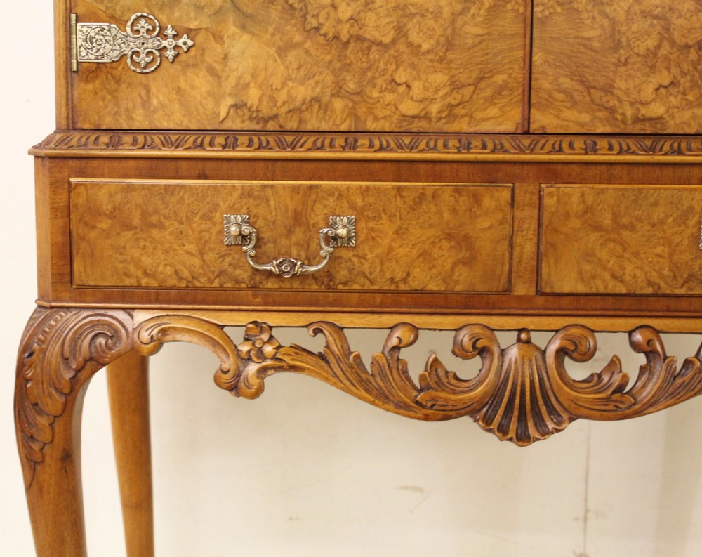 Burr Walnut Cocktail Cabinet View VIII
