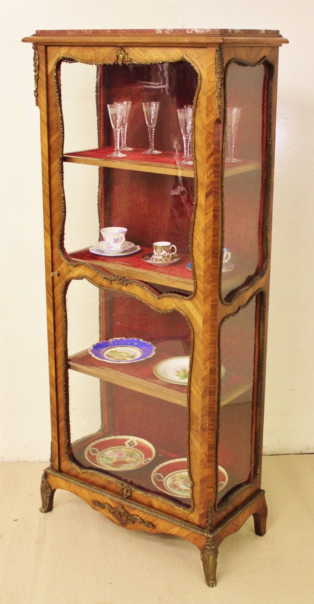 French Rosewood Vitrine