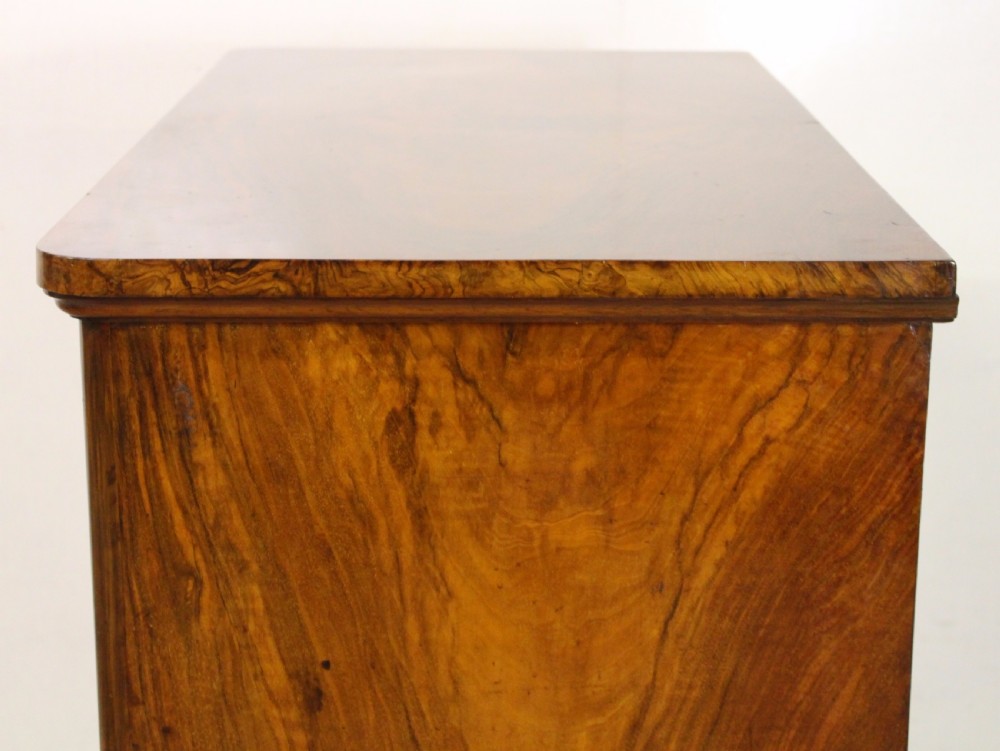 Victorian Burr Walnut Chest by Shoolbred and Co View XIII