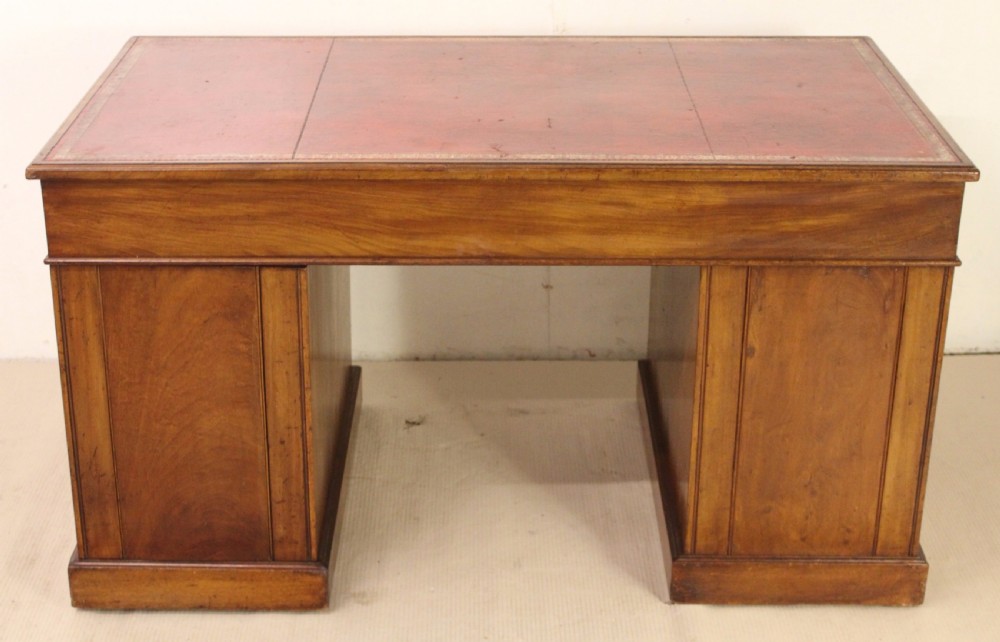 Victorian Mahogany Pedestal Desk by Jas Shoolbred View XII