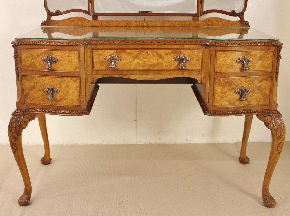 Burr Walnut 6 Piece Bedroom Suite in the Queen Anne Style View XXIV