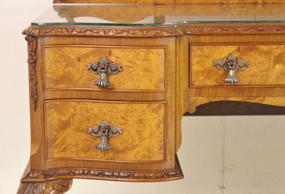 Burr Walnut 6 Piece Bedroom Suite in the Queen Anne Style View XXV