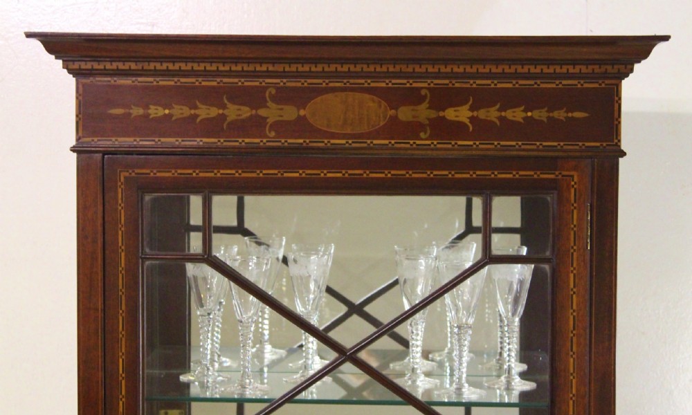 Inlaid Mahogany Display Cabinet View III