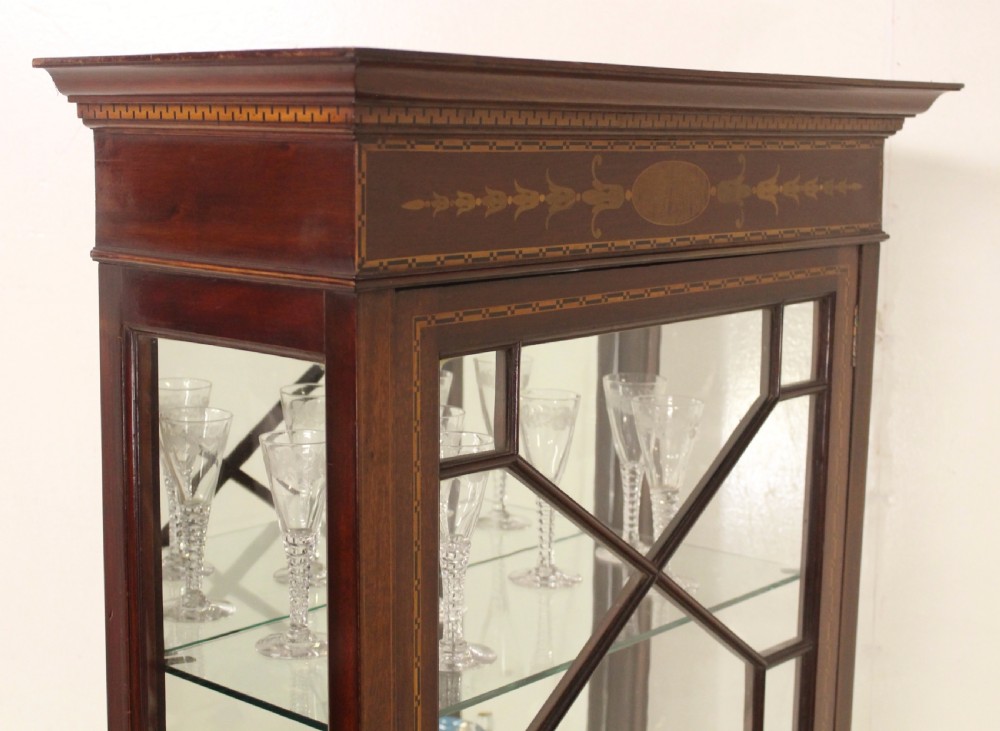 Inlaid Mahogany Display Cabinet View X