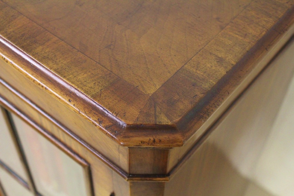 Burr Walnut Breakfront Bookcase by S & H Jewell View XIV