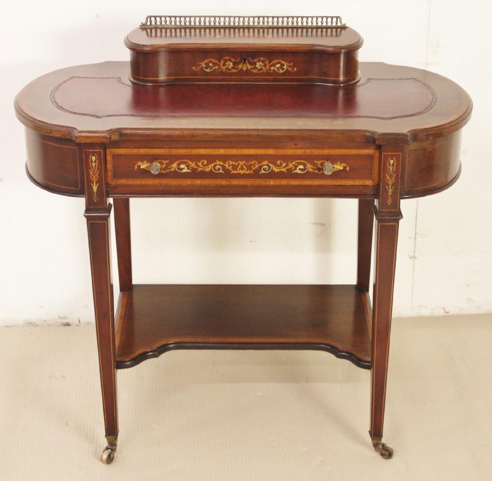 Inlaid Mahogany Writing Desk