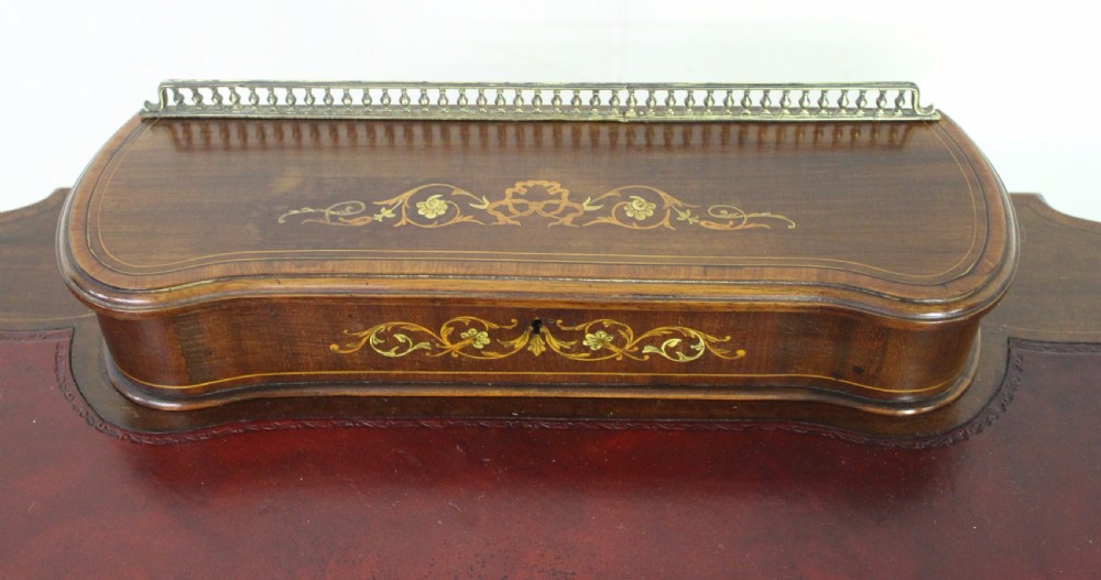 Inlaid Mahogany Writing Desk View IX