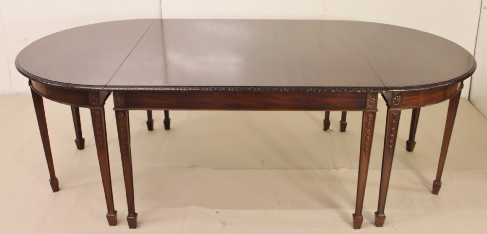 Mahogany D-End Dining Table by Waring and Gillow