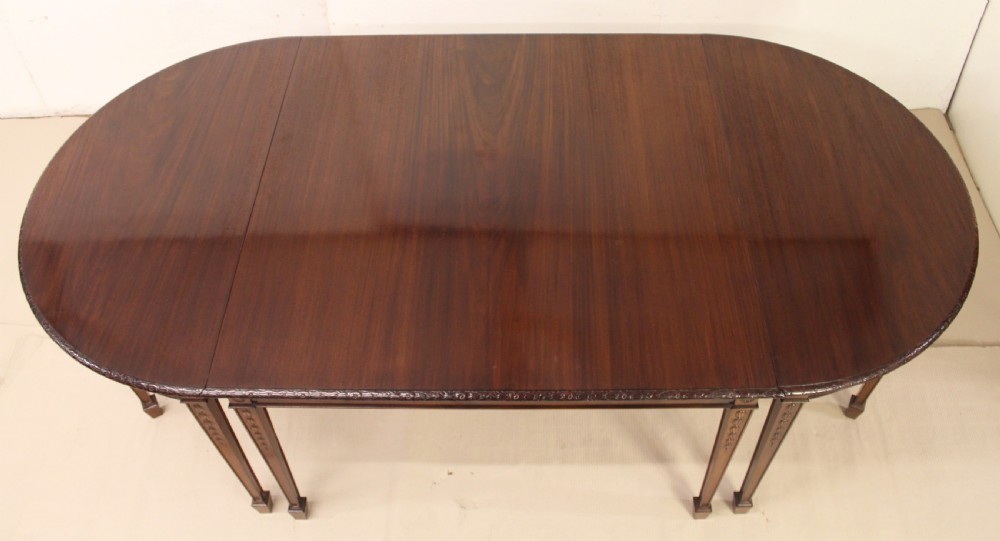 Mahogany D-End Dining Table by Waring and Gillow View VI