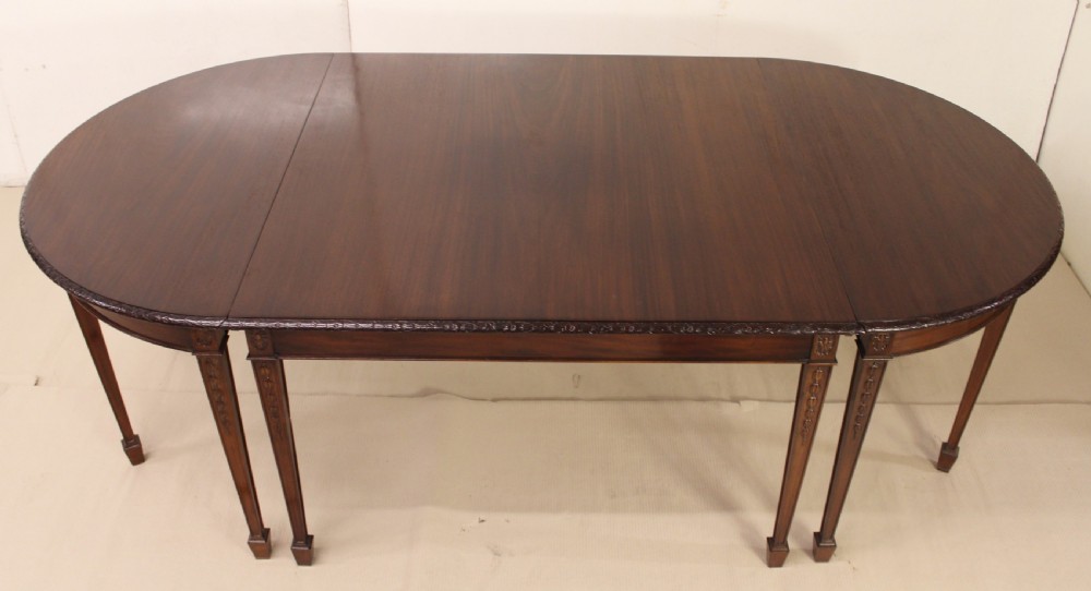 Mahogany D-End Dining Table by Waring and Gillow View VII