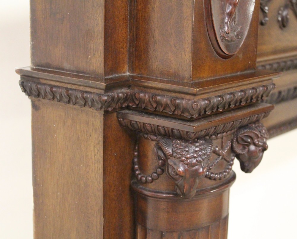  Large Adams Style Neo Classical Mahogany Fire Surround View X