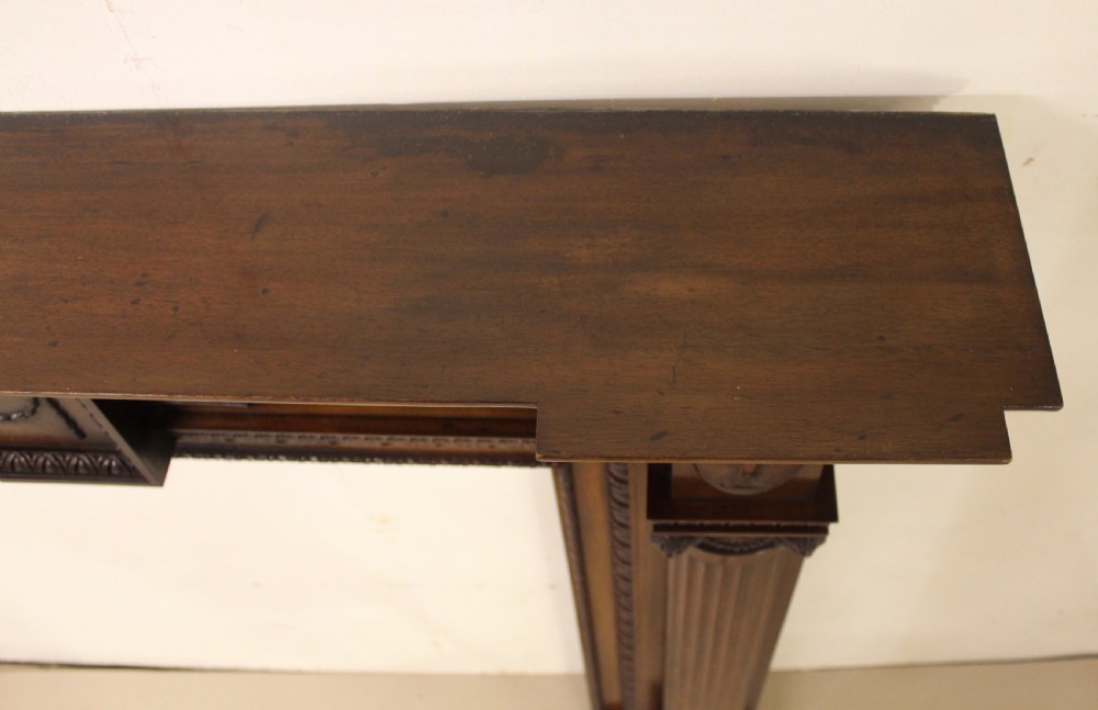  Large Adams Style Neo Classical Mahogany Fire Surround View XII