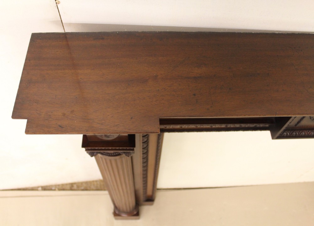  Large Adams Style Neo Classical Mahogany Fire Surround View XIII
