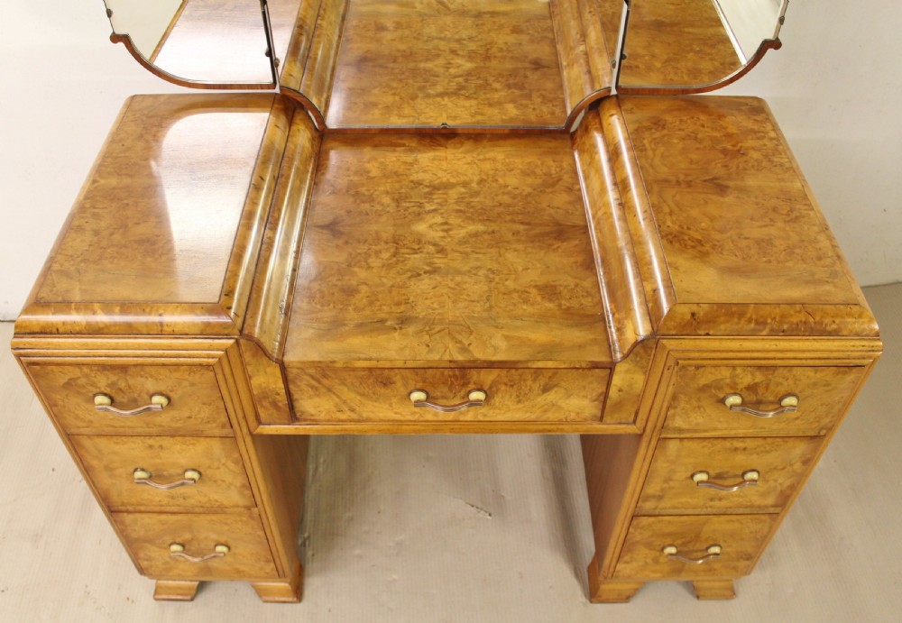 Art Deco Burr Walnut Dressing Table View III