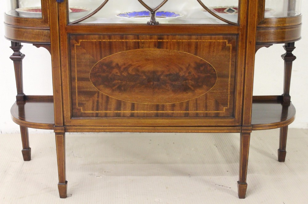 Inlaid Mahogany Display Cabinet by Maple and Co. View VII