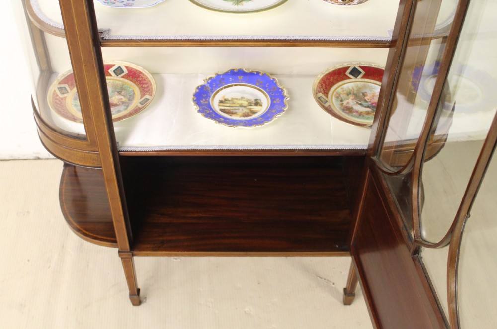 Inlaid Mahogany Display Cabinet by Maple and Co. View XI