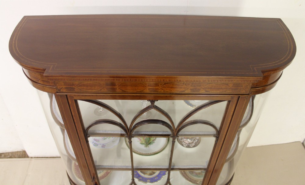 Inlaid Mahogany Display Cabinet by Maple and Co. View XIV