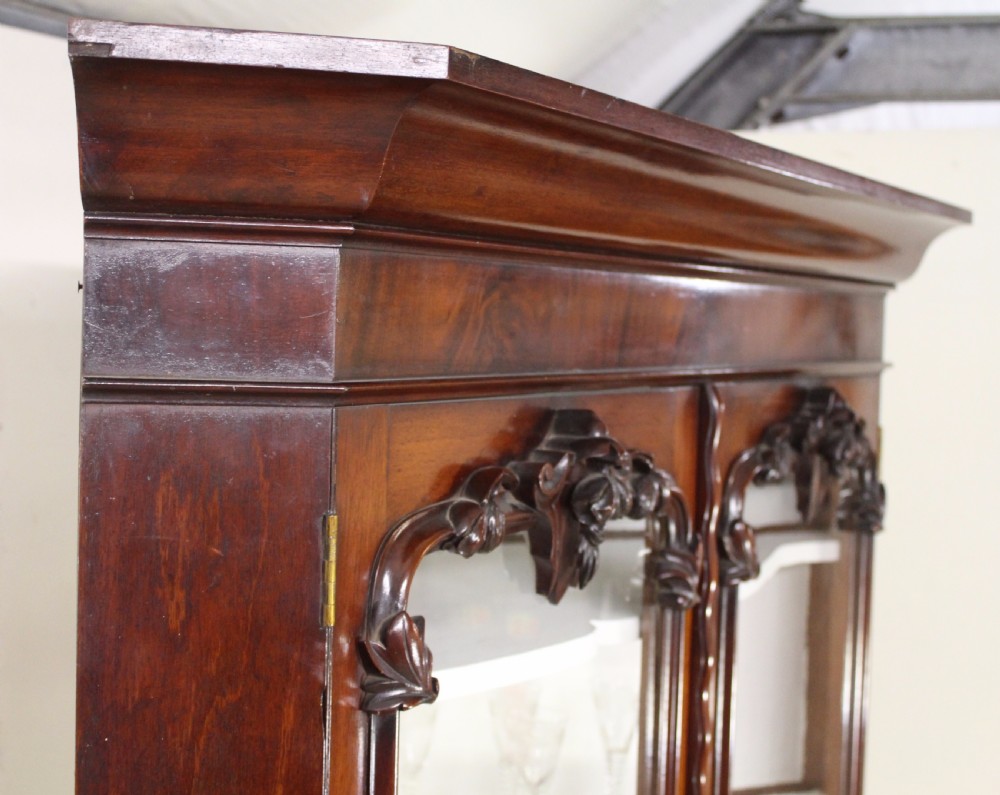 Large Victorian Mahogany Corner Cabinet View XI