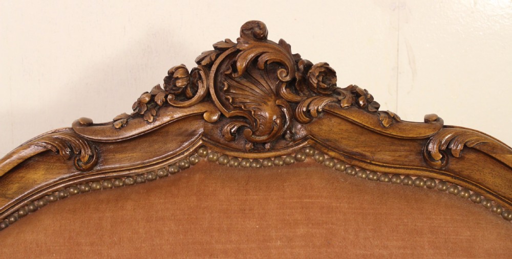 Upholstered French Walnut Canape View IV