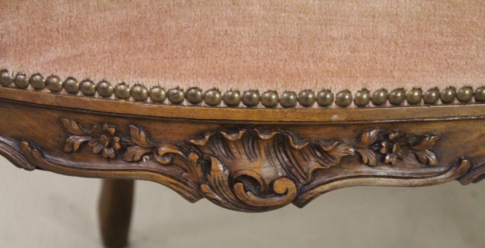 Upholstered French Walnut Canape View VIII