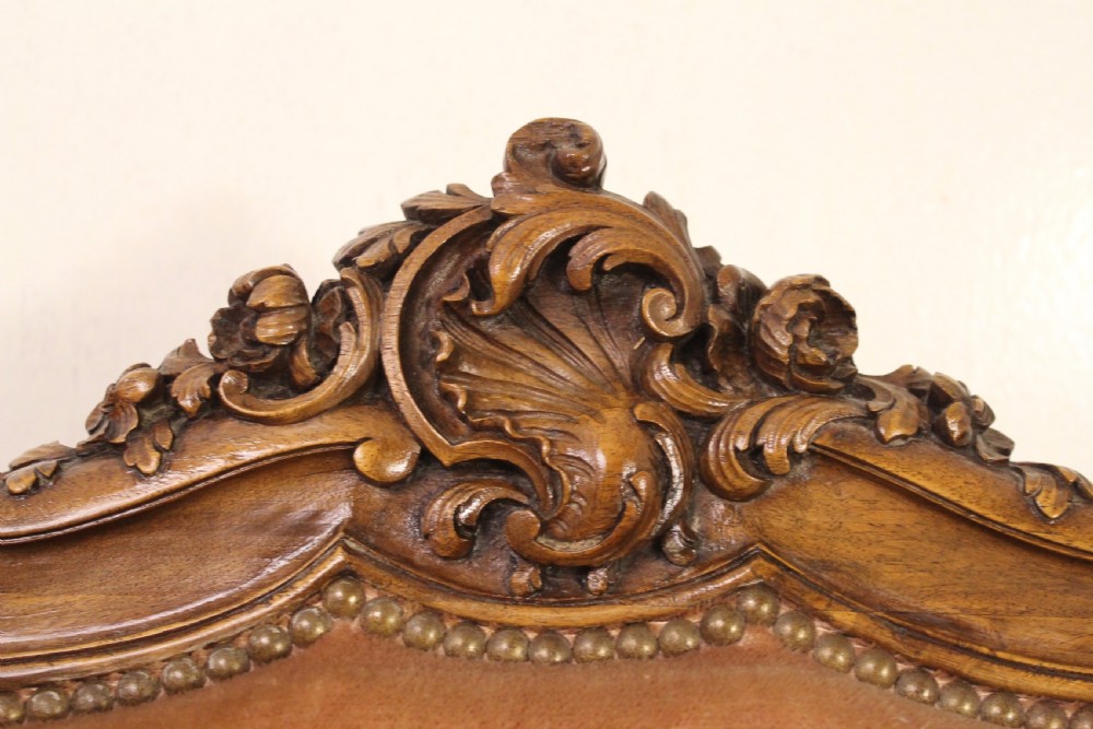 Upholstered French Walnut Canape View XII