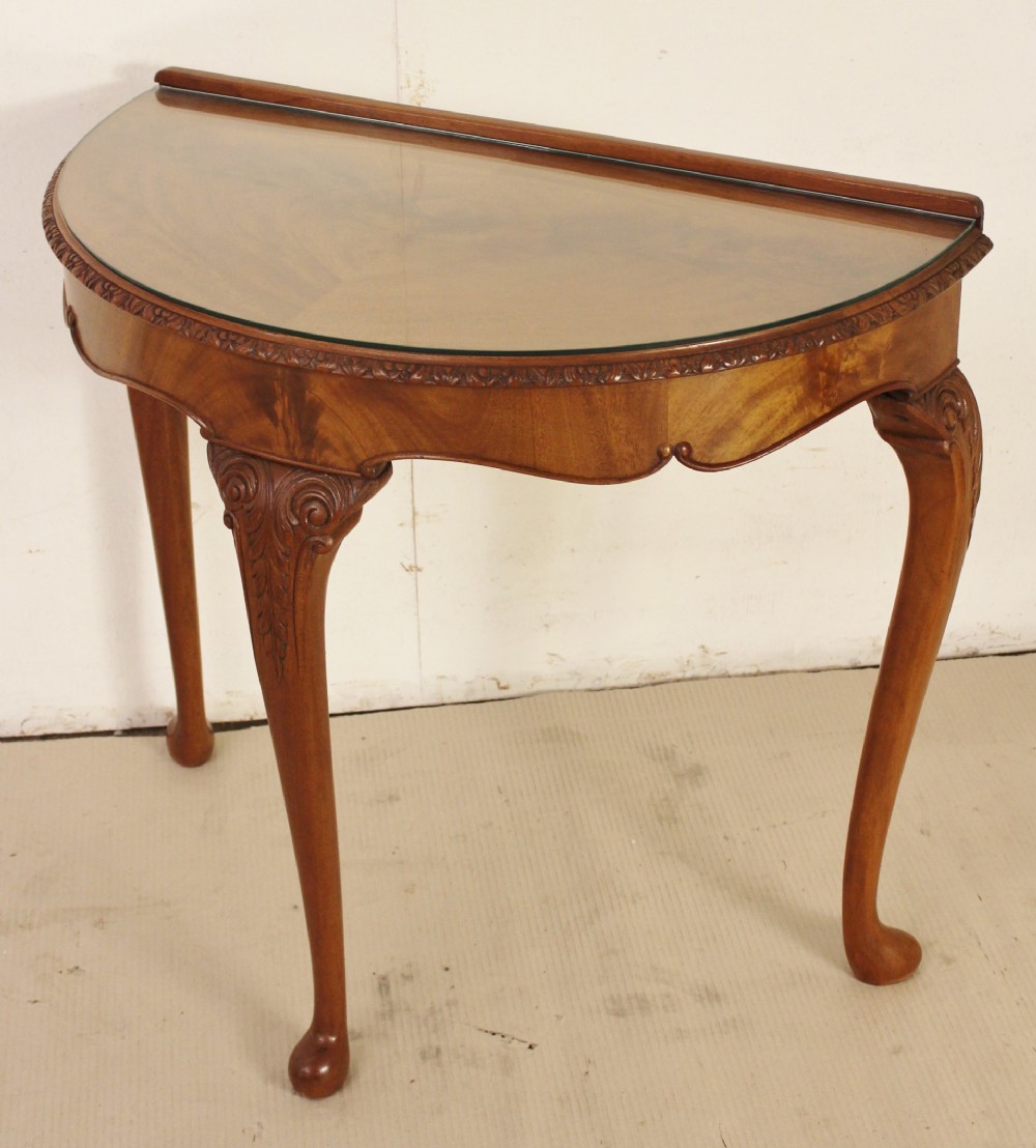 Burr Walnut Console Table
