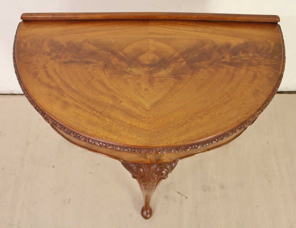 Burr Walnut Console Table View II