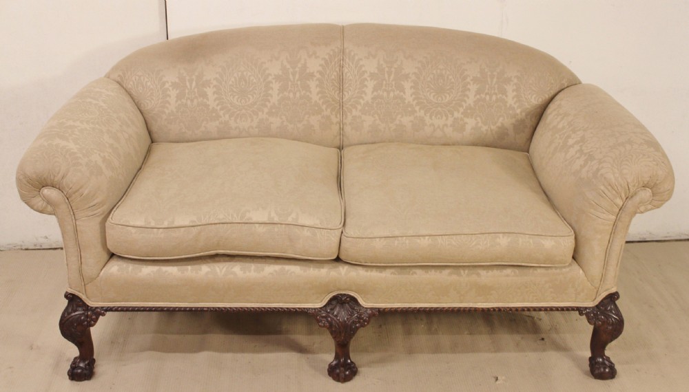 Mahogany Chippendale Style Settee