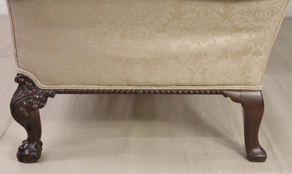 Mahogany Chippendale Style Settee View XI