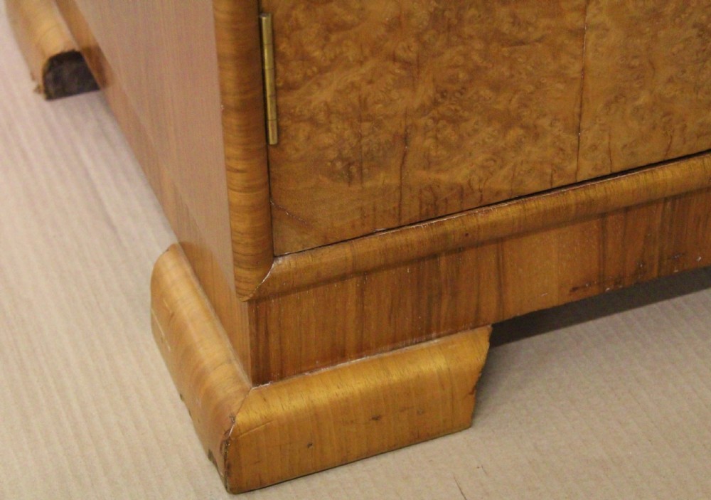 Art Deco Burr Walnut Side Cabinet View X