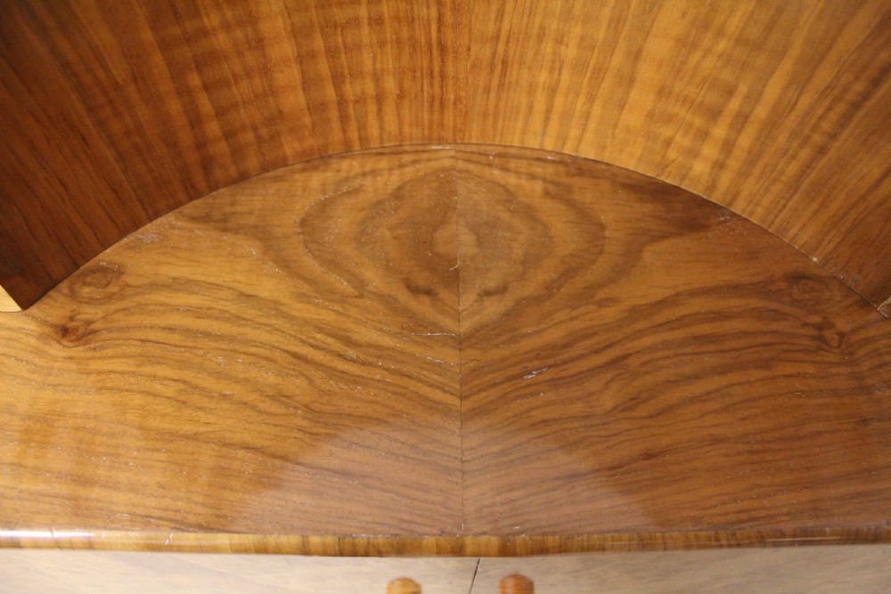 Art Deco Burr Walnut Side Cabinet View XIII