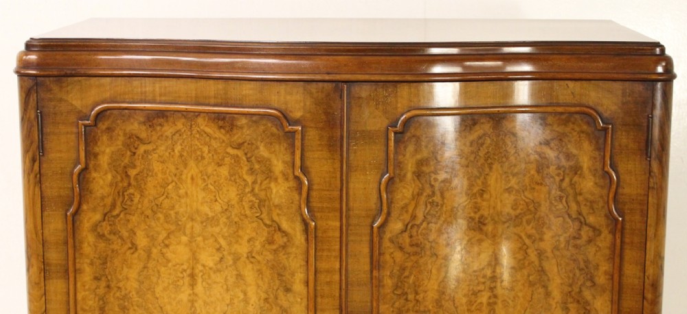 Serpentine Burr Walnut Cabinet on Stand View VIII