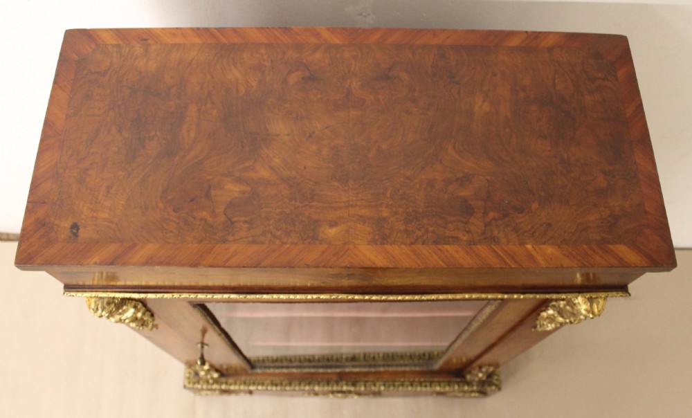 Superior Victorian Burr Walnut Pier Cabinet View V