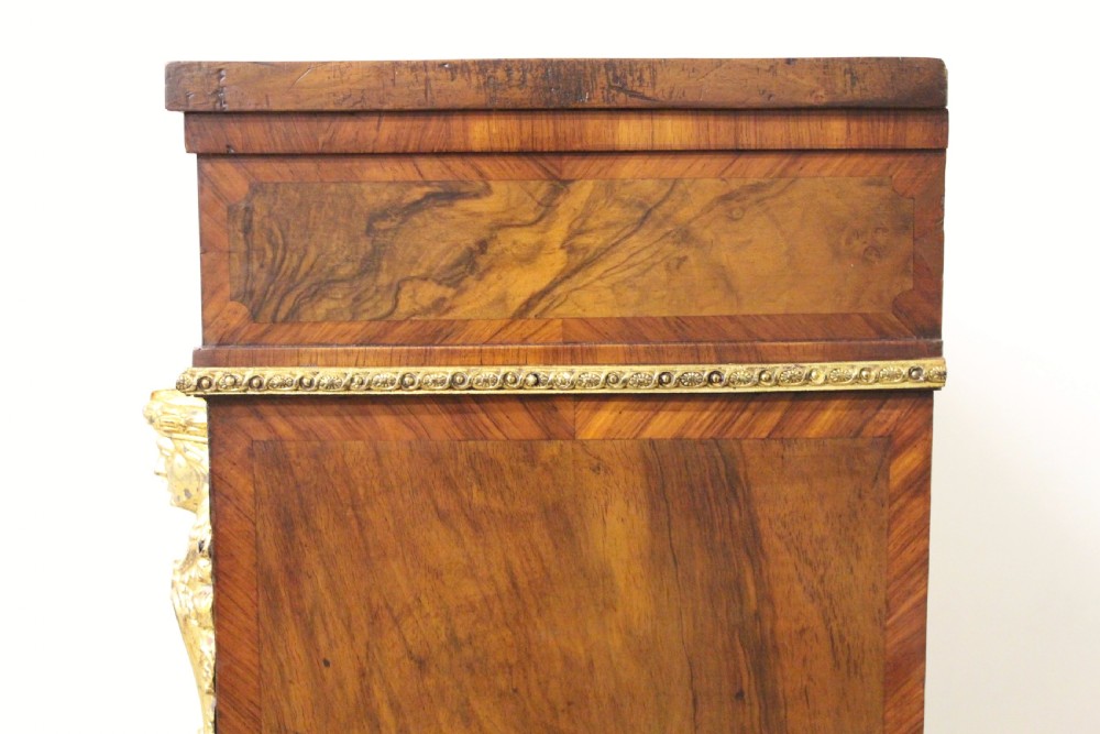 Superior Victorian Burr Walnut Pier Cabinet View XVI
