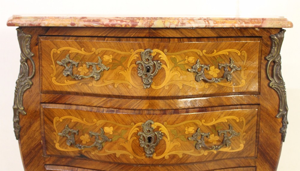 Serpentine Fronted French Marble Topped Commode View VIII