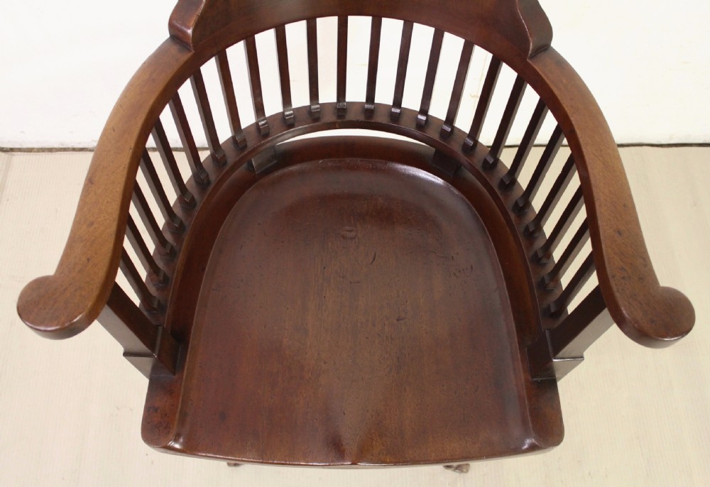 Mahogany Revolving Desk Chair View II
