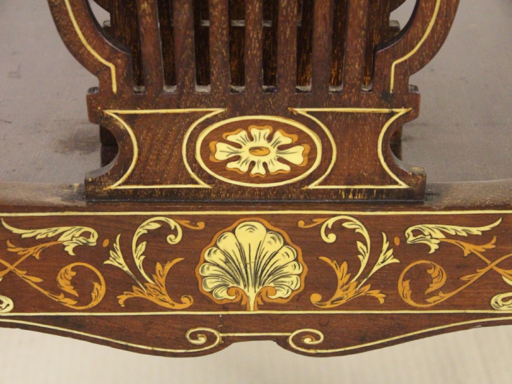 Inlaid Mahogany Canterbury View III