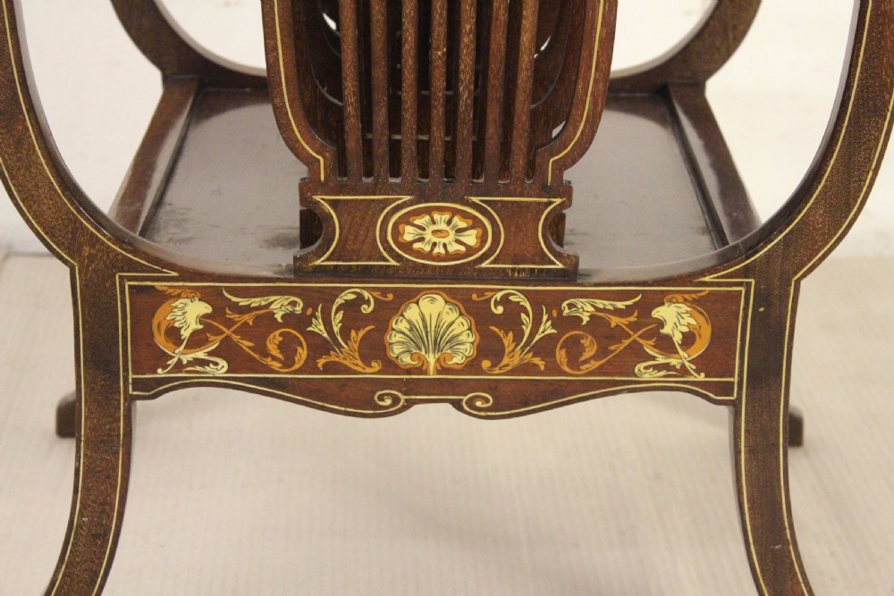 Inlaid Mahogany Canterbury View VII
