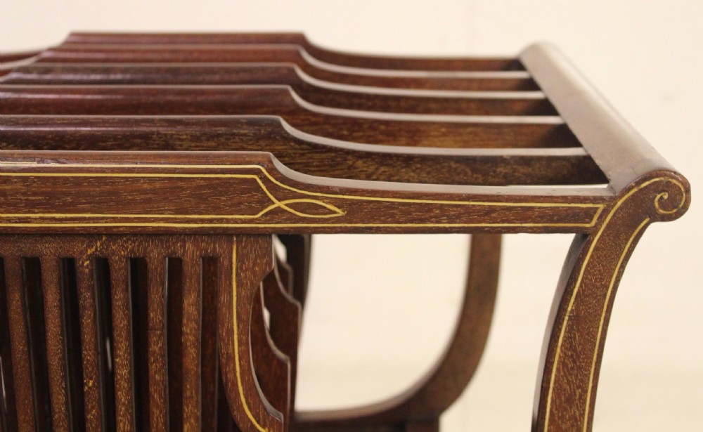 Inlaid Mahogany Canterbury View VIII