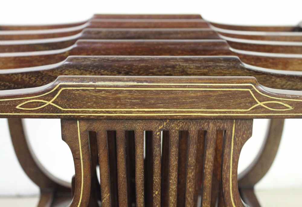 Inlaid Mahogany Canterbury View XII