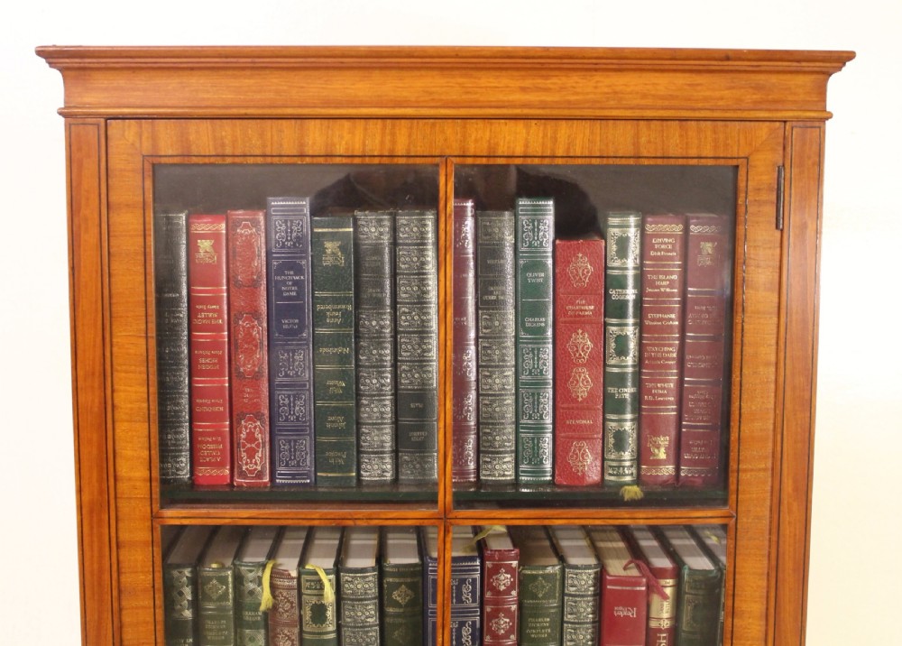 Inlaid Satinwood Bookcase Cabinet View VII