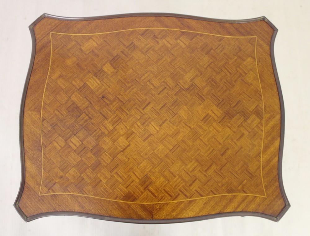 French Kingwood Parquetry Nest of 3 Tables View VIII