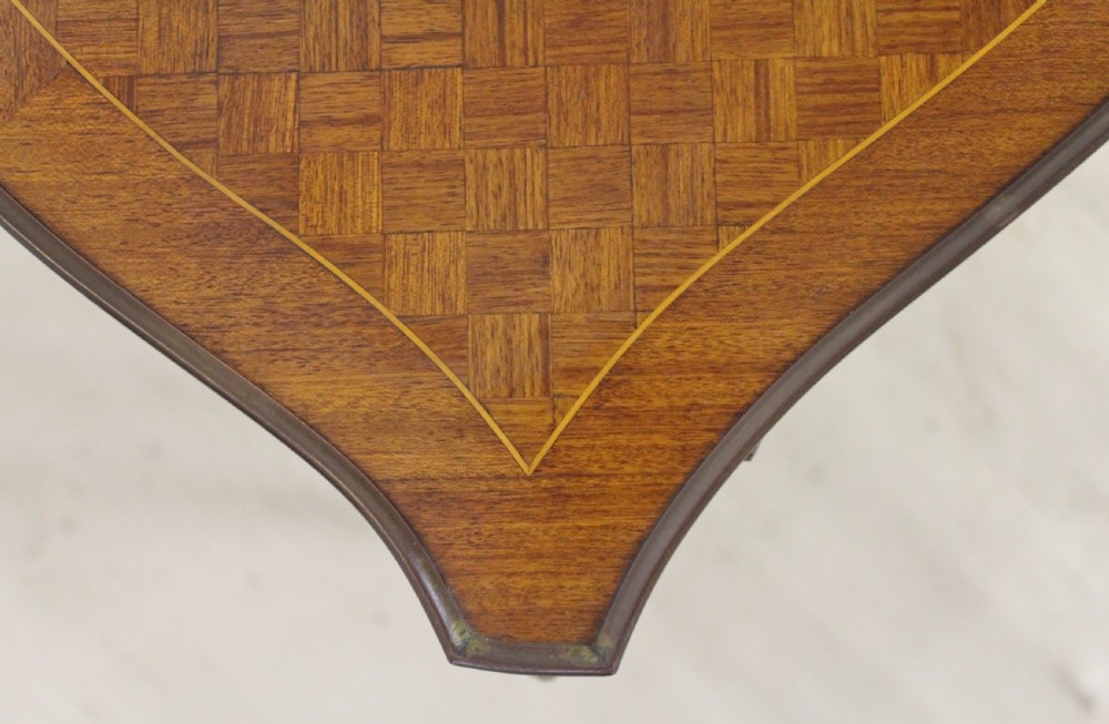 French Kingwood Parquetry Nest of 3 Tables View IX