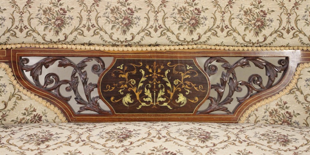 3 Piece Inlaid Rosewood Salon Suite View III