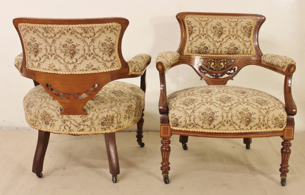 3 Piece Inlaid Rosewood Salon Suite View XIII
