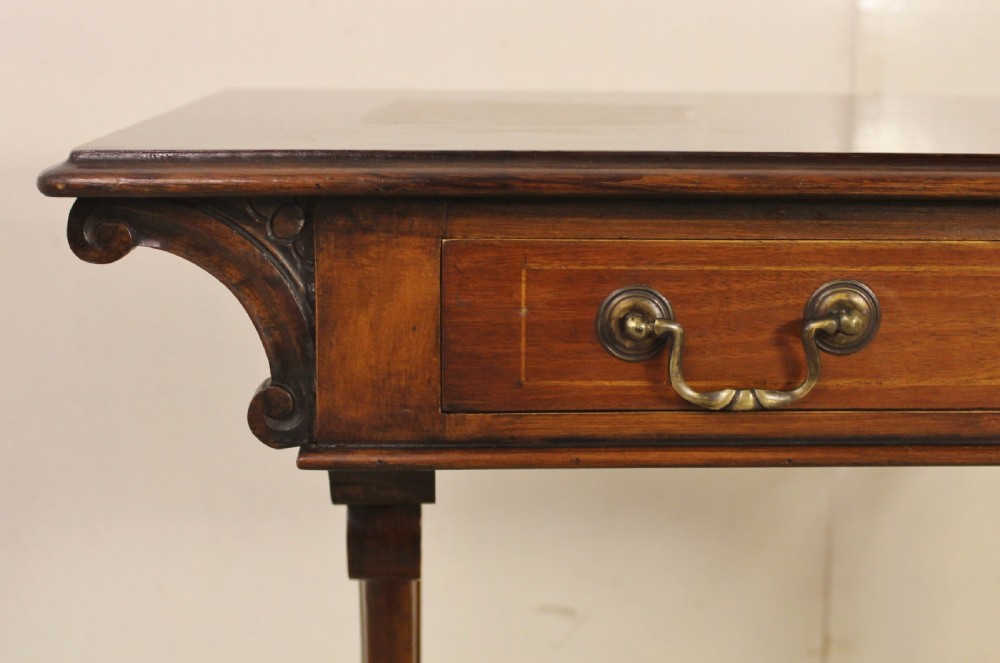Victorian Inlaid Burr Walnut Side Table View II