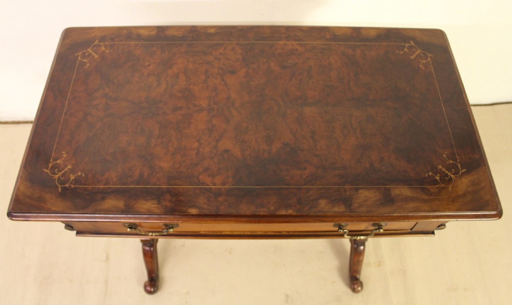 Victorian Inlaid Burr Walnut Side Table View III
