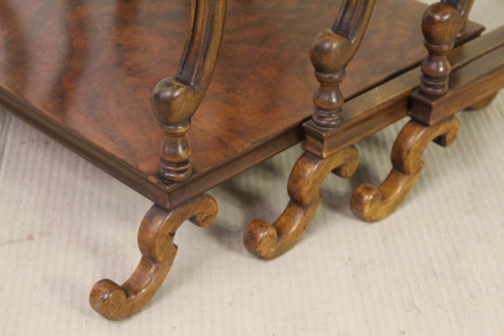 Burr Walnut Nest of 3 Tables View VIII
