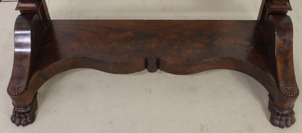 Marble Topped Mahogany Console Table View IX